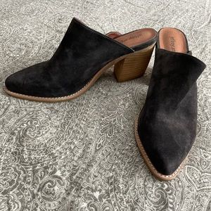 Jeffrey Campbell Dark grey suede mules